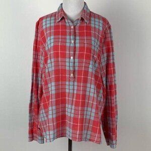 J.Crew outlet the perfect shirt top size L Madras